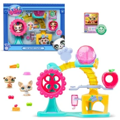 Imagen de Littlest Pet Shop, Playset Hora de la Diversión, Cabezas Móviles, Gen 7 (Mascotas #69 y #68), para niños a Partir 4 años, BF00519 Multicolor