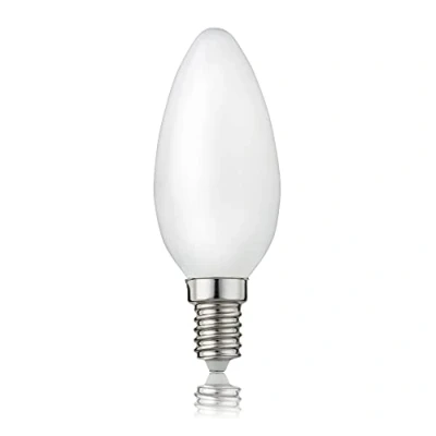 Imagen de hellum 207217 Bombilla LED (E14, 10 unidades, 4,5 W, luz blanca cálida, filamento de 470 lúmenes, casquillo E14, sustituye a 40 C35, 2700 K, mate)