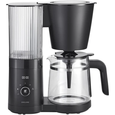 Imagen de ZWILLING ENFINIGY Cafetera de filtro con jarra vidrio 1,5l, caldera acero inoxidable, 12 tazas, Plástico, Negro