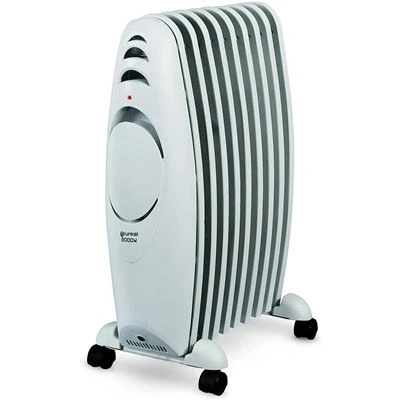 Imagen de Grunkel Radiador de Aceite con elementos RAC 9EFIHEAT Calefactor bajo consumo 3 niveles calor regulables, termostato, ruedas y sistema protección sobrecalentamiento (2000W)