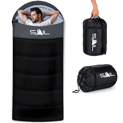 Imagen de Sail Saco de dormir negro onex250 104070 Dormir, Unisex, Negro, Extra Wide &amp; Tall