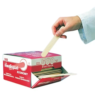 Imagen de Medi Spat 01313362 Madera Bajalenguas, Ecopack (500 unidades)