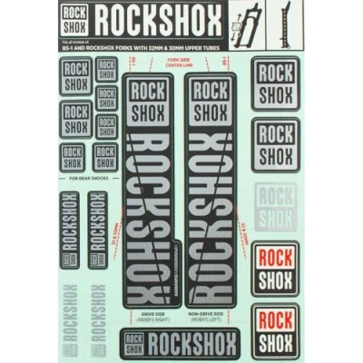 Imagen de ROCKSHOX Pegatinas de 30 forwardslash32 mm y RS1 SID/Reba/Revelation (&lt; 2018) Sector/Recon/X32/30g/30S/XC30, 11.4318.003.504 Piezas Repuesto, Gris, Estándar
