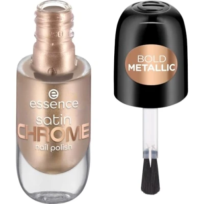 Imagen de Essence Esmalte De Uñas Satin Chrome, Cubriente, Expresión Del Resultado, Gran Pigmentación, Metalizado (8Ml)