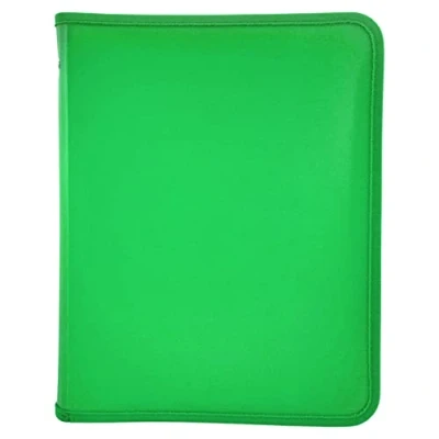 Imagen de Raylu Paper Carpeta con cremallera tamaño A4 variedad de colores y ancho 3cm para documentos un bolsillo interno (Verde)