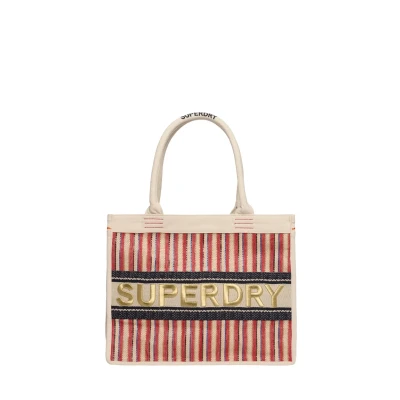 Imagen de Superdry LUXE Bolso shopping, Mujer, Talla: One Size, Ecru/red