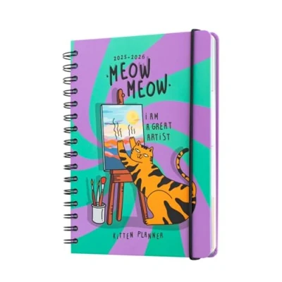 Imagen de Agenda Escolar Erik 2025/2026 Semana Vista A5 12 Meses Meow