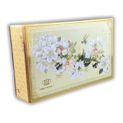 Imagen de MediMuc Caja de regalo diseño Nostalgica almacenamiento rectangular con abejas Lata Dimensiones: 17,7 x 10,5 4,0 cm