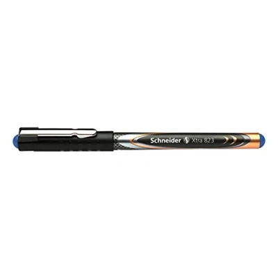Imagen de Schneider Plumas Rollerballs Xtra 823, punta cónica de acero inoxidable, 0,3, azul, carbon look