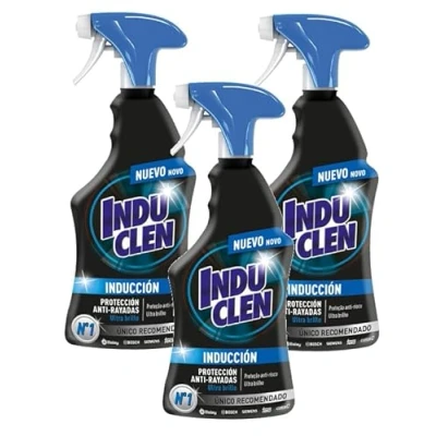 Imagen de Vitroclen Induclen Limpiador de Inducción en spray, limpieza protección y brillo Pack 3x 450 ml