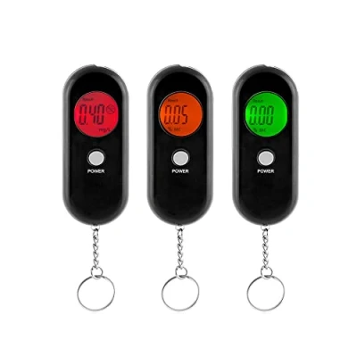 Imagen de InnovaGoods® Alcoholímetro Digital con Pantalla, Portátil Probador de Alcohol Digital, Color Negro