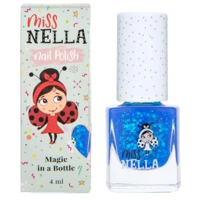 Imagen de Miss Nella COOL KID Esmalte especial para uñas con brillos niños, fórmula despegable, a base de agua y sin olor