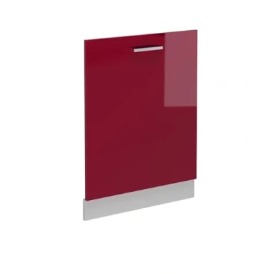 Imagen de Vicco Tapa del lavavajillas &quot;R Line&quot;, Rojo Burdeos alto brillo, 60 cm sin encimera