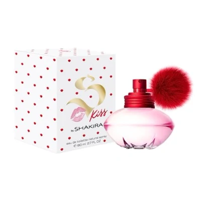 Imagen de Shakira, Perfumes, S Kiss by Shakira para Mujer, Larga duración, Fragancia joven y con encanto, Notas frescas frutales, Optimo uso diario, 80 ml