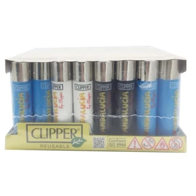 Imagen de 48 Mecheros encendedores de Colores Classic Large Grande Clipper (Love andalucis)