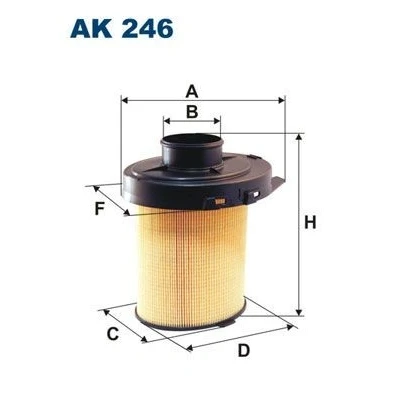 Imagen de FILTRON AK 246 Filtro de aire 193,5 155, 187, 130 Cartucho filtrante CITROËN: AX, Saxo Hatchback, C15 Furgón, PEUGEOT: 205 II Hatchback