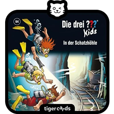Imagen de tigermedia tigercard Los Tres Kids Episodio 64: En la Cueva del Tesoro, Multicolor, In Der Schatzhöhle (Die DREI (Tiger Media Deutschland GmbH 4150)