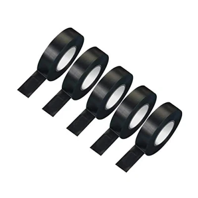 Imagen de kippen 9004I Juego de 5 rollos cinta aislante, Negro, 25 MT