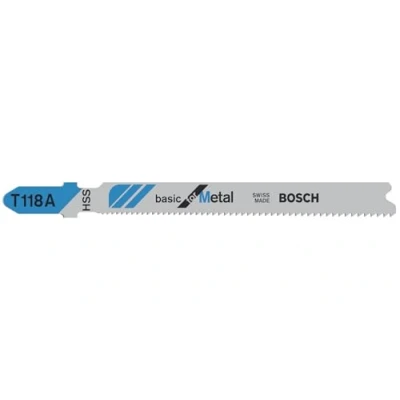Imagen de Bosch Professional 3x Hojas de Sierra calar T 118 A Basic for Metal (para Láminas acero, accesorios calar)