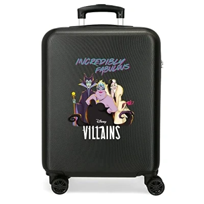 Imagen de Disney Villains Incredibly Fabulous Maleta de Cabina Negro 38x55x20 cms Rígida ABS Cierre combinación Lateral 35L 2 kgs 4 Ruedas Dobles Equipaje Mano
