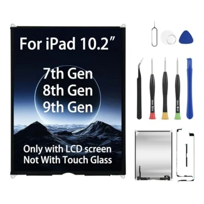 Imagen de pantalla LCD de repuesto digitalizador 10.2 pulgadas (A2197 A2198 A2200 A2270 A2428 A2429 A2430 A2602 A2603 A2604 A2605) para iPad 788Kits reparación 9 generaciones (No es