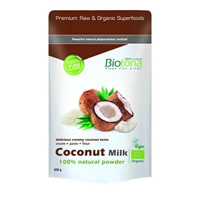 Imagen de Biotona Leche de Coco Natual, 200 g, Pack 1
