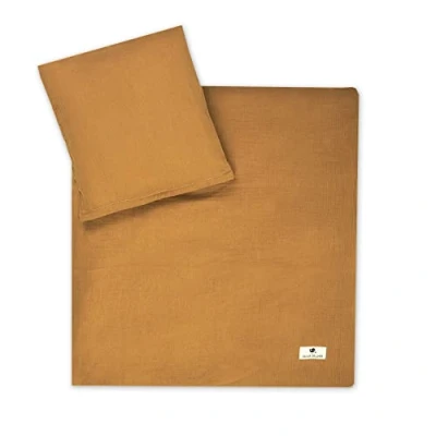 Imagen de Julius Zöllner Oeko Tex Ropa de Cama Infantil Muselina 80 x + 35 40 cm, 2 Piezas Funda edredón y Almohada, 100% algodón, con Cremallera, estándar 100