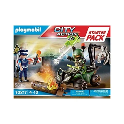 Imagen de PLAYMOBIL 70817 City Action Starter Pack Policía Entrenamiento, Juguete para niños a Partir de 4 años