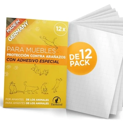 Imagen de Tierhood protector sofa gatos arañazo Fundas de anti Película arañazos autoadhesiva para Transparente contra sofá, pared, puertas y muebles
