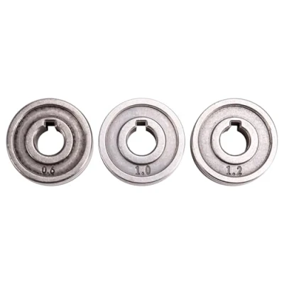 Imagen de Kznifmk Rueda de Transmisión del Rodillo Alimentación Alambre Soldadura 3 Piezas, 0,6 Mm 1,2 Mm, Ranura en K Moleteada, Guía MIG, Accesorios Alta Calidad
