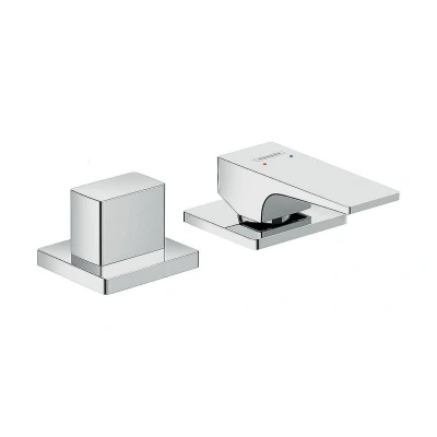 Imagen de hansgrohe Metropol Mezclador Monomando de 2 Agujeros para Borde Bañera con Manecilla Plana, Cromo, 32548000