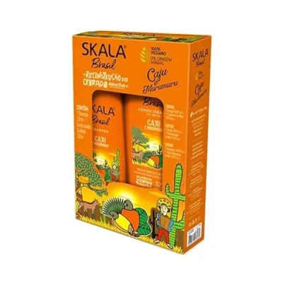 Imagen de Skala Expert Kit de champú + acondicionador &quot;Caju y Murumuru&quot; 2*325ml 100% vegano Recupera hidratación reduce el frizz