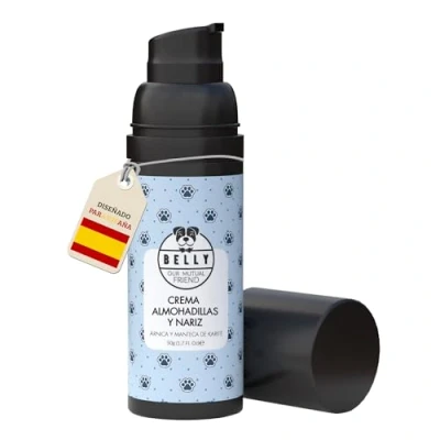 Imagen de Belly Crema Almohadillas Perros 100% Orgánica Bálsamo Protector para Patas y Nariz, 50ml Fórmula Segura de Lamer con Manteca Karité Aloe Vera
