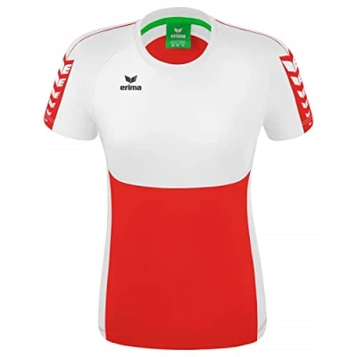 Imagen de ERIMA Mujer Six Wings Camiseta, Rojo/Blanco, 42