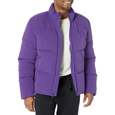 Imagen de Amazon Essentials Plumífero de Cuello Mock (Disponible en Tallas Grandes) Hombre, Morado, L