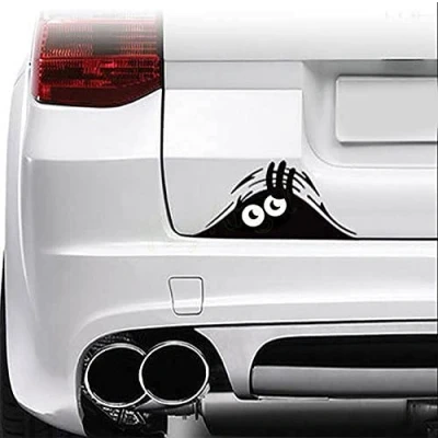 Imagen de Vinilo adhesivo SKS Distribution® con diseño de monstruo asomado, para coche