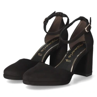 Imagen de Tamaris Damen Pump with Strap 1 22463 45, Bomba Mujer, Negro, 37 EU