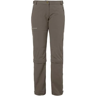 Imagen de Vaude Wo Farley Stretch Capri T Zip II Pantalón, Mujer, marrón/Coconut, 38