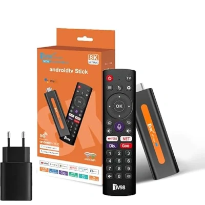 Imagen de Android TV Stick H618 WiFi6 8K DDR4 2GB RAM 16GB ROM Quad Core 64bit Dual 2.4G/5G WiFi HDR10+ HD Smart Box (H6 2+16 App)