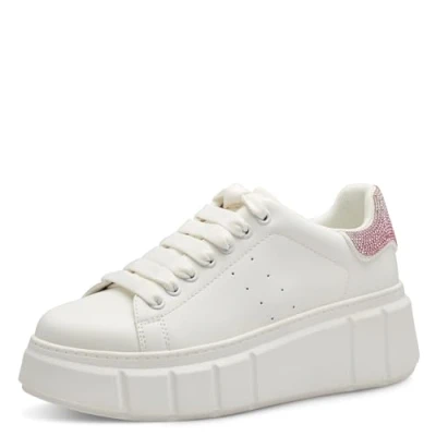 Imagen de Tamaris Zapatillas, Mujer, Talla: 39, White/fuxia Zapatos