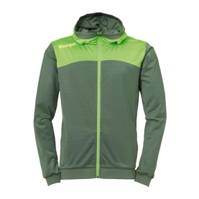 Imagen de Kempa Emotion 2.0 Hood Jacket Chaqueta De Entrenamiento, Hombre, Verde Dragón/Verde Espera, 128