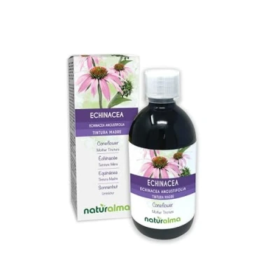Imagen de Equinácea (Echinacea angustifolia) raíces Tintura Madre sin alcohol Naturalma Extracto líquido gotas 500 ml Complemento alimenticio Vegano