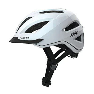 Imagen de ABUS Pedelec 1.1 Casco de ciclismo urbano moderno con luz trasera Para transportarse en la ciudad hombre y mujer Blanco, talla L