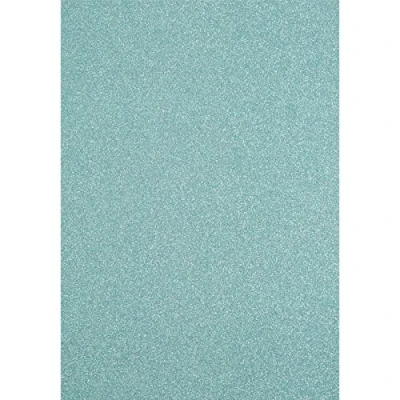 Imagen de Florence Cartulina con purpurina de colores A4 Azul aguamarina 5 hojas papel para manualidades álbumes recortes hacer tarjetas y otras