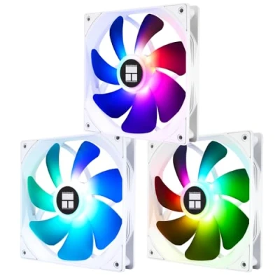 Imagen de Thermalright TL C14CW S X3 Ventilador para CPU (1500 rpm, 14 cm, silencioso, carcasa de ordenador, 3 unidades), color blanco