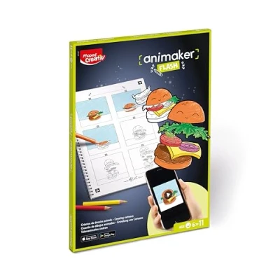 Imagen de Kit de Flipbook Animation Aputure LED ANIMAKER FLASH Creatividad en Tus Manos Flipbooks, Arte Dimensiones Compactas Maped