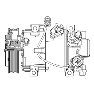 Imagen de MAHLE ORIGINAL ACP 628 000P Compresor de Aire Acondicionado 6VS14e 12V PAG 46 YF R1234yf, R134a HYUNDAI: i30 III Hatchback, KIA: cee‘d II Hatchback