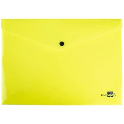 Imagen de Carpeta liderpapel dossier broche polipropileno din a4 amarillo fluor opaco 50 hojas