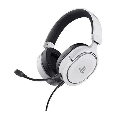 Imagen de Auriculares Gaming Trust GXT 498W Forta, Con cable, Micrófono desmontable, Ecológico, Blanco