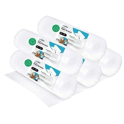 Imagen de Rollo Plástico de Burbujas, Burbujas Reciclado para Embalar, Mudanzas, Embalajes y Cajas, Embalaje · m office (50cmx10m, 5 unds)